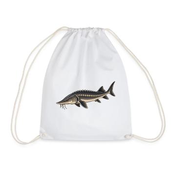 Stör Fisch Angeln - Turnbeutel - Weiß - Vorne
