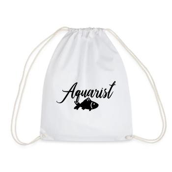 Aquarist Fisch - Turnbeutel - Weiß - Vorne