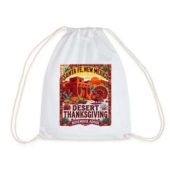 Desert Thanksgiving Santa Fe New Mexico - Turnbeutel - Weiß - Vorne