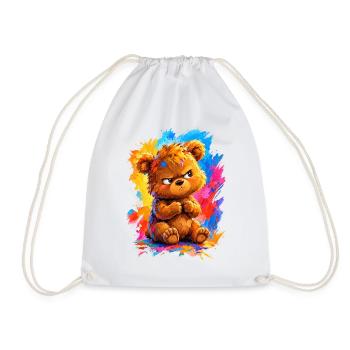 Teddy - Turnbeutel - Weiß - Vorne