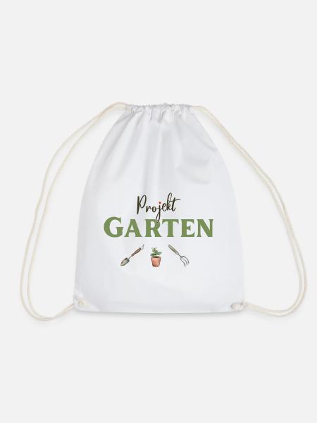 Projekt Garten Gärtnerin, Gärtner - Turnbeutel - Weiß
