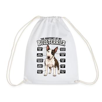 Hunde Sprüche Hundebesitzer Geschenk Spaziergang - Turnbeutel - Weiß - Vorne