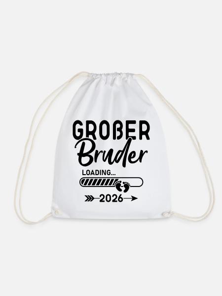 Großer Bruder 2026 - Turnbeutel - Weiß
