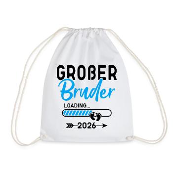 Großer Bruder Loading 2026 - Turnbeutel - Weiß - Vorne