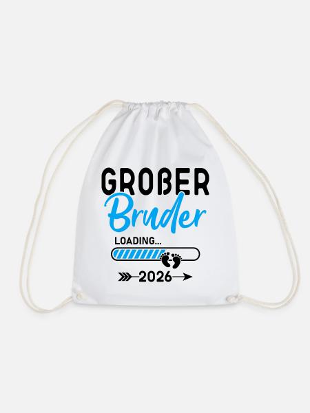 Großer Bruder Loading 2026 - Turnbeutel - Weiß