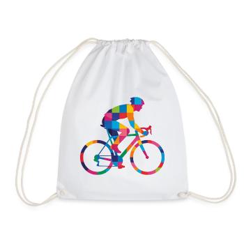 Lustiges Fahrrad Rennrad Gravel Radsport Geschenk - Turnbeutel - Weiß - Vorne