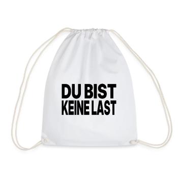 Du bist keine Last – Mutmacher & Selbstwert | AMFI - Turnbeutel - Weiß - Vorne