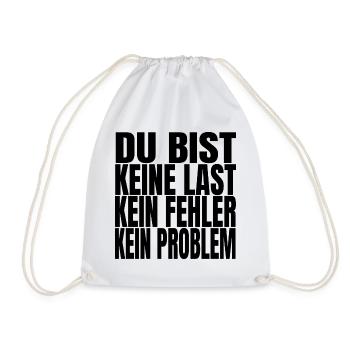 Du bist keine Last – Mutmacher & Selbstwert | AMFI - Turnbeutel - Weiß - Vorne