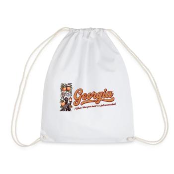 Georgia Retro Vintage Peach State Peaches Design - Turnbeutel - Weiß - Vorne
