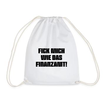 Fick_mich_wie_das_Finanzamt - Turnbeutel - Weiß - Vorne