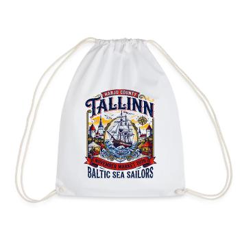 Tallinn Harju County Baltic Sea Sailors - Turnbeutel - Weiß - Vorne