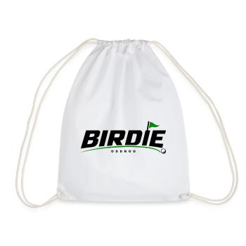 ODDROO Birdie – Golfball & Fahne - Turnbeutel - Weiß - Vorne