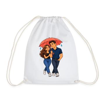 Umbrella Love Duo Rain - Turnbeutel - Weiß - Vorne