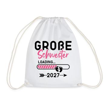 Große Schwester 2027 - Turnbeutel - Weiß - Vorne