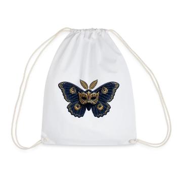 Goldener Venezianer Schmetterling - Turnbeutel - Weiß - Vorne