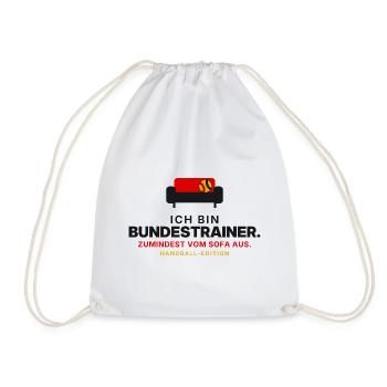 Sofa-Bundestrainer Handball - Turnbeutel - Weiß - Vorne