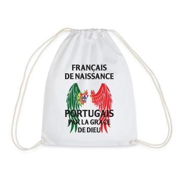 Franzose von Geburt, Portugiesisch durch die Gnade von... - Turnbeutel - Weiß - Vorne