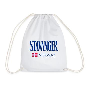 Stavanger - Norway - Norge - Norwegen - Skandinavi - Turnbeutel - Weiß - Vorne