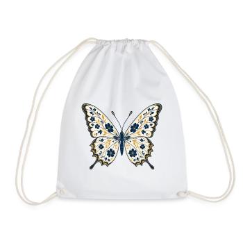 Botanical Butterfly - Turnbeutel - Weiß - Vorne
