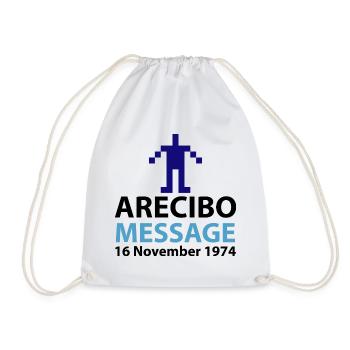 Pixel Avatar Nachricht Logo Arecibo - Turnbeutel - Weiß - Vorne