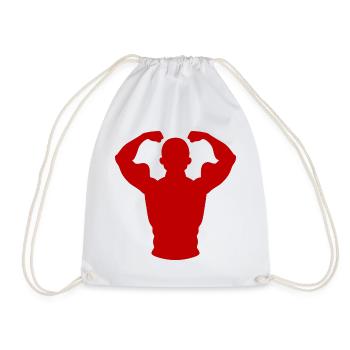 Crimson Flex Silhouette - Turnbeutel - Weiß - Vorne