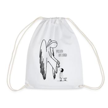 You Are Not Alone – Guardian Angel Comfort Art - Turnbeutel - Weiß - Vorne