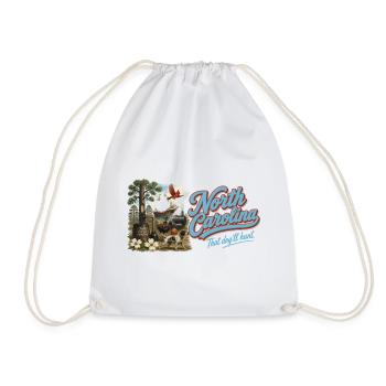 North Carolina Retro Vintage Tar Heel State Design - Turnbeutel - Weiß - Vorne