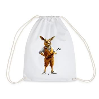 Golf Kängurus - Turnbeutel - Weiß - Vorne