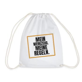 Mein Werkzeug. Meine Regeln - Turnbeutel - Weiß - Vorne