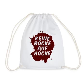 Keine Böcke auf Höcke! - Turnbeutel - Weiß - Vorne