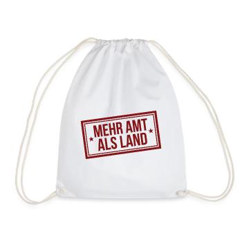 Amtsschimmel Stempel Mehr Amt als Land - Turnbeutel - Weiß - Vorne