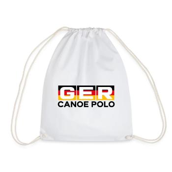 Deutschland - GER - Kanu Polo - Germany - paddeln - Turnbeutel - Weiß - Vorne