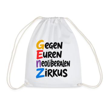 GenZ – Gegen Euren Neoliberalen Zirkus - Turnbeutel - Weiß - Vorne