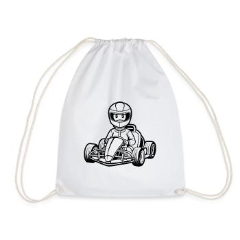 Go-Kart - Turnbeutel - Weiß - Vorne