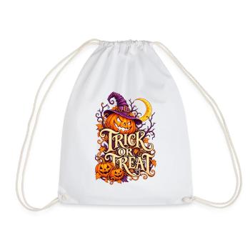 Halloween - Trick or Treat - Turnbeutel - Weiß - Vorne