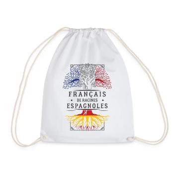 French Spanish Roots T-Shirt Geschenk H... - Turnbeutel - Weiß - Vorne