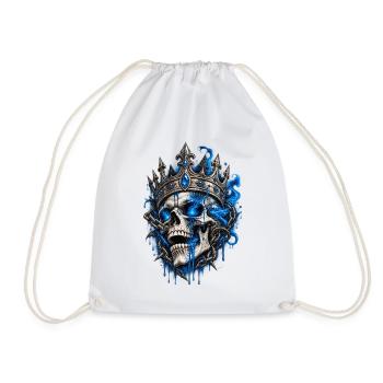 Königstotenkopf mit Blaufeuer - Turnbeutel - Weiß - Vorne