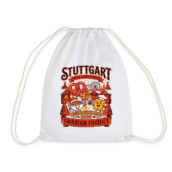 Baden Stuttgart Swabian Foodies Festive Holiday - Turnbeutel - Weiß - Vorne