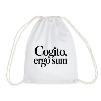 Cogito, ergo sum - Turnbeutel - Weiß - Vorne