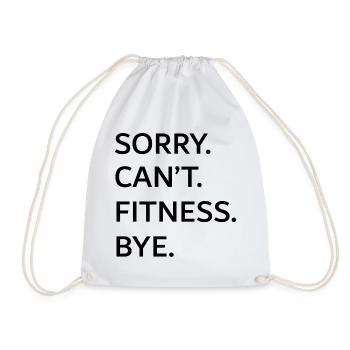 Funny fitness - Turnbeutel - Weiß - Vorne