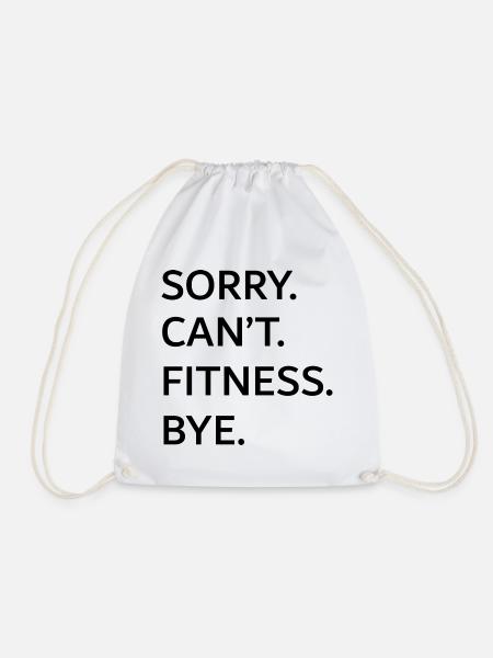 Funny fitness - Turnbeutel - Weiß