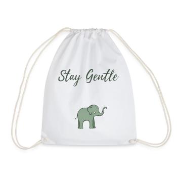 Elefant Sanftheit Design - Turnbeutel - Weiß - Vorne