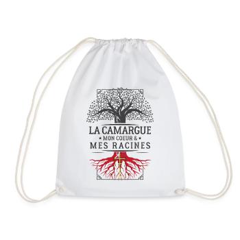 Das Camargue My Heart My Roots T-Shirt Cadea... - Turnbeutel - Weiß - Vorne