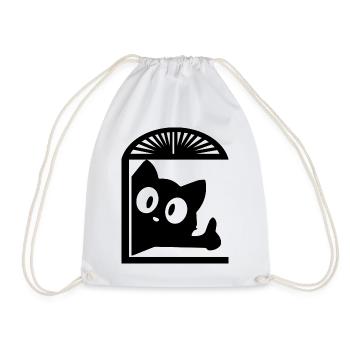 Cat cat  - Turnbeutel - Weiß - Vorne