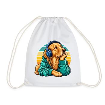 Golden Retriever Hundemama süße Haustierliebhaberin - Turnbeutel - Weiß - Vorne