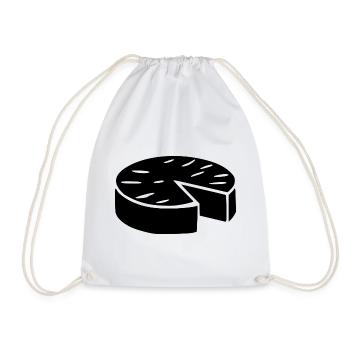 T-Shirt Humor Käse Camembert lustiges Geschenk - Turnbeutel - Weiß - Vorne