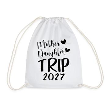 Mother Daughter Trip 2027 Travel - Turnbeutel - Weiß - Vorne