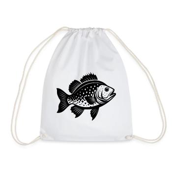 Crappie - Turnbeutel - Weiß - Vorne