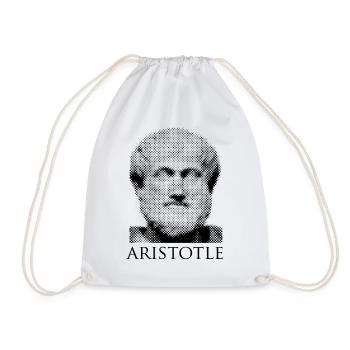 Aristoteles-Porträt - Turnbeutel - Weiß - Vorne