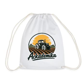 Ackademika - Akademiker - Wortspiel - Turnbeutel - Weiß - Vorne